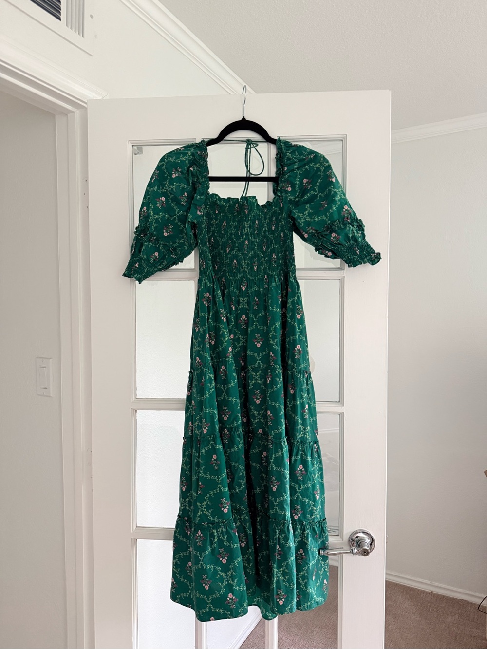 Hill House Emerald Trellis Dress Size Small